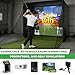 Sturdum Golf Simulator Enclosure Kit with HD Impact Screen 8.4x8.4ft, New Upgrade Light-Blocking Barrier and Frame, Indoor Home Golf Sim Training Cage Compatible with Launch Monitors