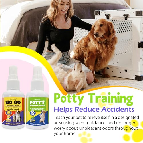 image for Creimpdoty Dog Potty Training Spray Set, Dog Pee Spray, Indoor & Outdo