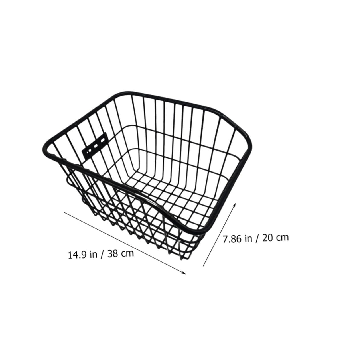 TOYANDONA Metalowy Koszyk Rowerowy Tylny Pojemny i Trwały Odporny Zarysowania Stabilny Rower Górski Praktyczny Pojemnik Szkolne Plecaki i Codzienne
