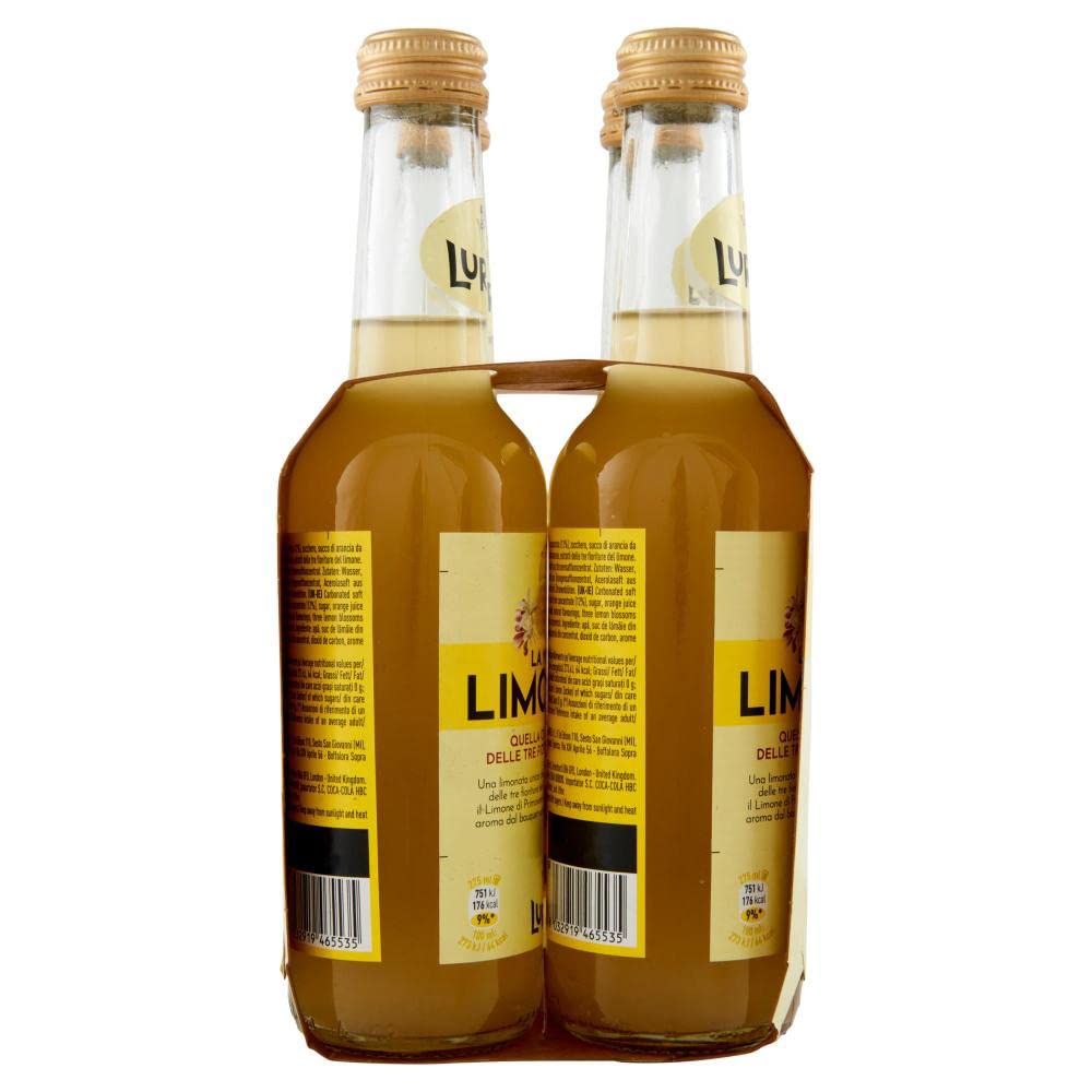 Lurisia Limonata con estratto delle tre fioriture del limone limonada con extracto de las tres flores de limón, 24 x 275 ml