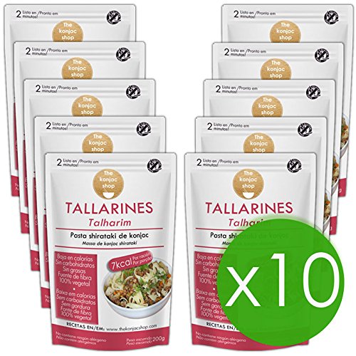 The Konjac Shop - Tallarines Shirataki, 10 unidades