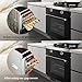 Silicone Stove Gap Covers 2 Pack, Heat Resistant Flexible Kitchen Silicone Gap Cover Filler Between Stovetop and Counter, 21 Inches Black