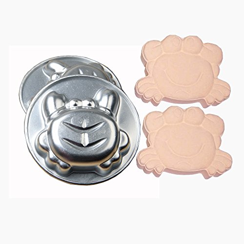 Metal Bath Bomb Mold Making Child Bath Fizzy Sea Creature Crab 2 Pieces