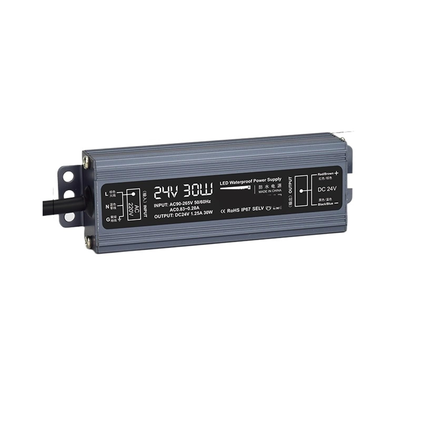 Transformateur CC 24V étanche pour résoudre les coupures de vos rubans LED extérieurs