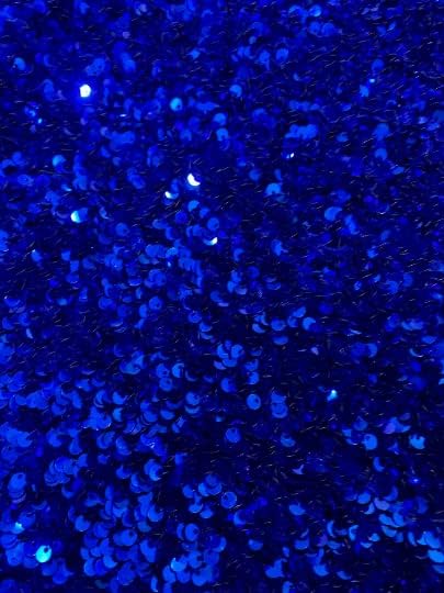 Sequin Velvet Fabric Soft Stretchy Cloth with Glittering Sequins Perfect for Dressmaking Costumes Upholstery and Christmas Decor 1 Yard of Spandex Fabric for Sewing and Crafts (Royal Blue)