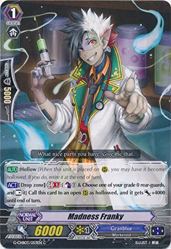 Bushiroad Madness Franky - G-CHB03/053EN - C - G Carácter Booster 3: Laberinto Rummy bajo la luz de la luna