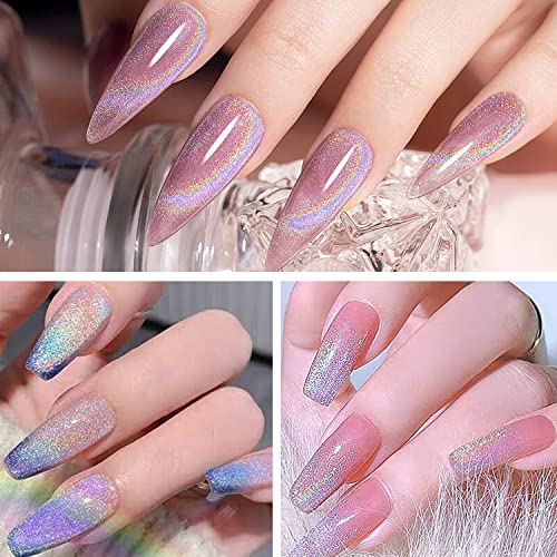 Vishine Esmalte de Uñas Gel Cat Eye 16ml Plateado miniatura 5