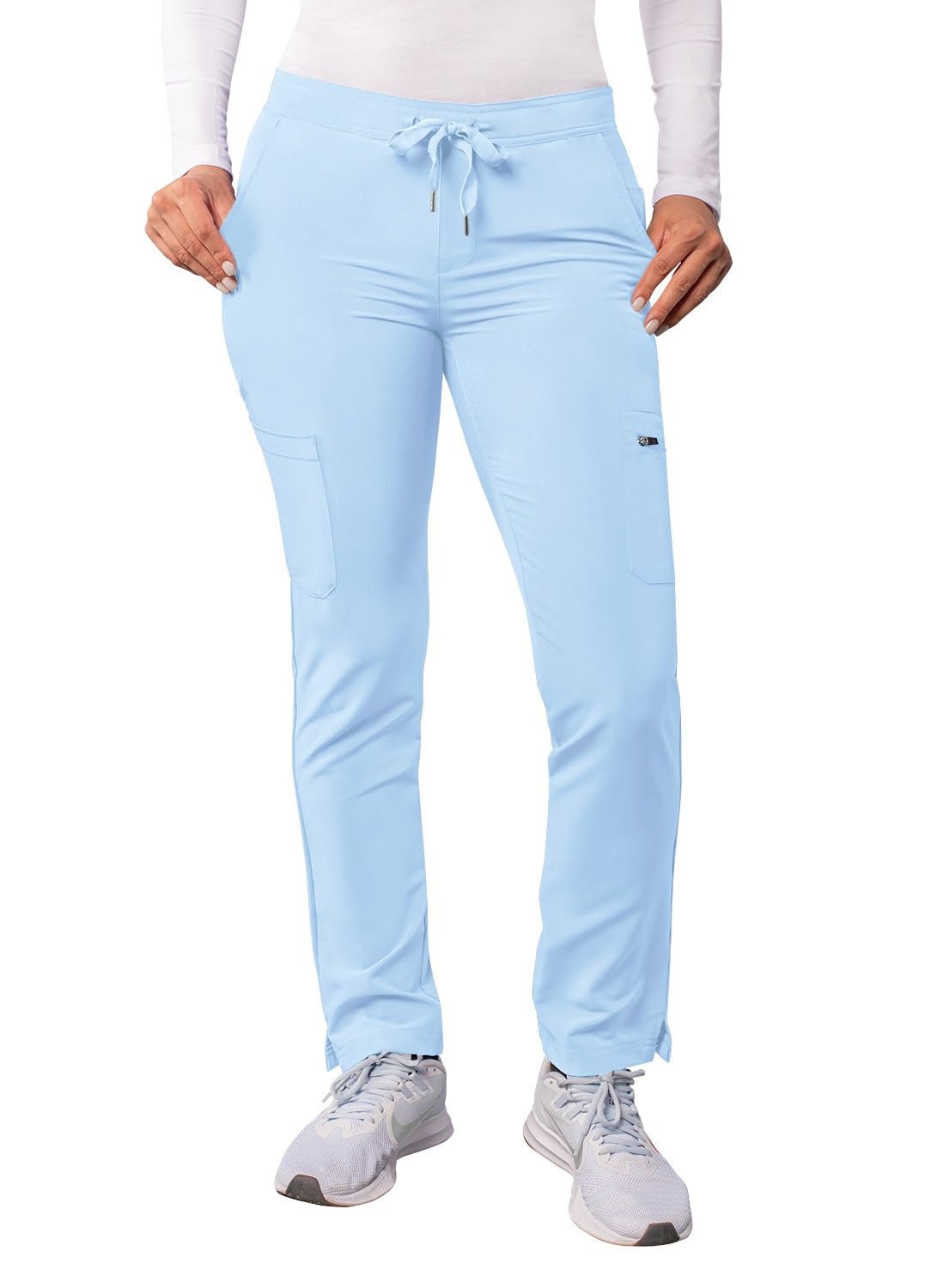 Adar Uniforms Women's A6104pskbxs Medical Scrubs Pants, Sky Blue, XS Petite UK
