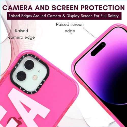 Image of for iPhone 14 SEA Case Transparent, Grip Case Silicon Slim Fit Shock-Absorbing TPU Bumper & Anti-Yellowing Clear Protective Back Cover for iPhone 14 (Pink,01)