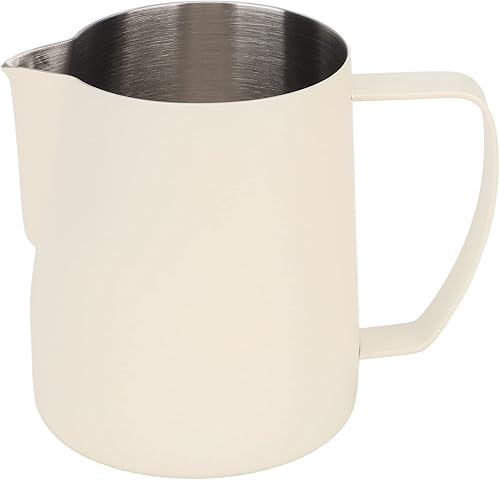 Miniatura 10 de Jarra de espuma de leche, jarra de vapor de café expreso de leche de acero inoxidable de 24 onzas23.7 fl oz, herramientas de expreso, arte con