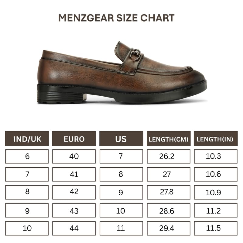 Image of Men's Chain Buckle Loafers || Premium Smooth Faux Leather Slip On || Formal Office & Casual Wear Shoes