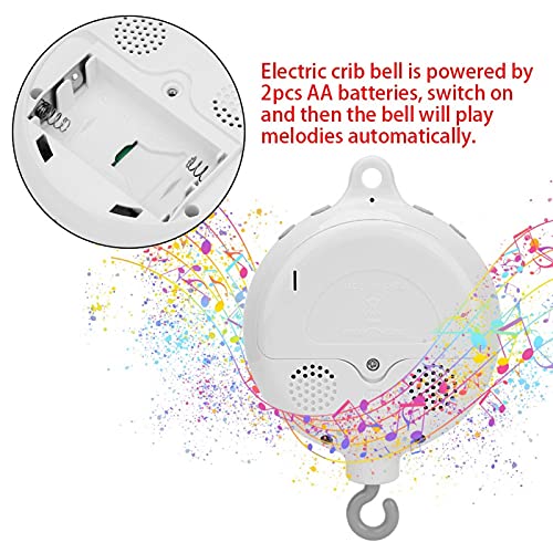 Babybedje Muzikale Doos, Opknoping Musical Bell Batterij-aangedreven Elektrische Muziekdoos voor Baby Baby Crib Bed (12… - Image 4