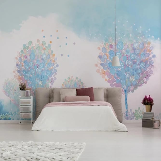 Papier peint pour chambre résolvant le manque de profondeur murale - 3