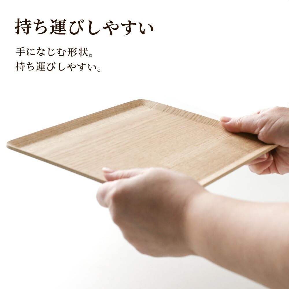 Amazon｜ザッカLab. まとめ買い 木製トレー ノンスリップ S（27×20cm