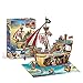 SNOWER 3D Puzzle, Dimensions Bateau Pirate pour Enfants, Cadeaux d'anniversaire de Noël pour Adultes et Adolescents, Casse-tête, Kits d'artisanat à la Main, 157 pièces…