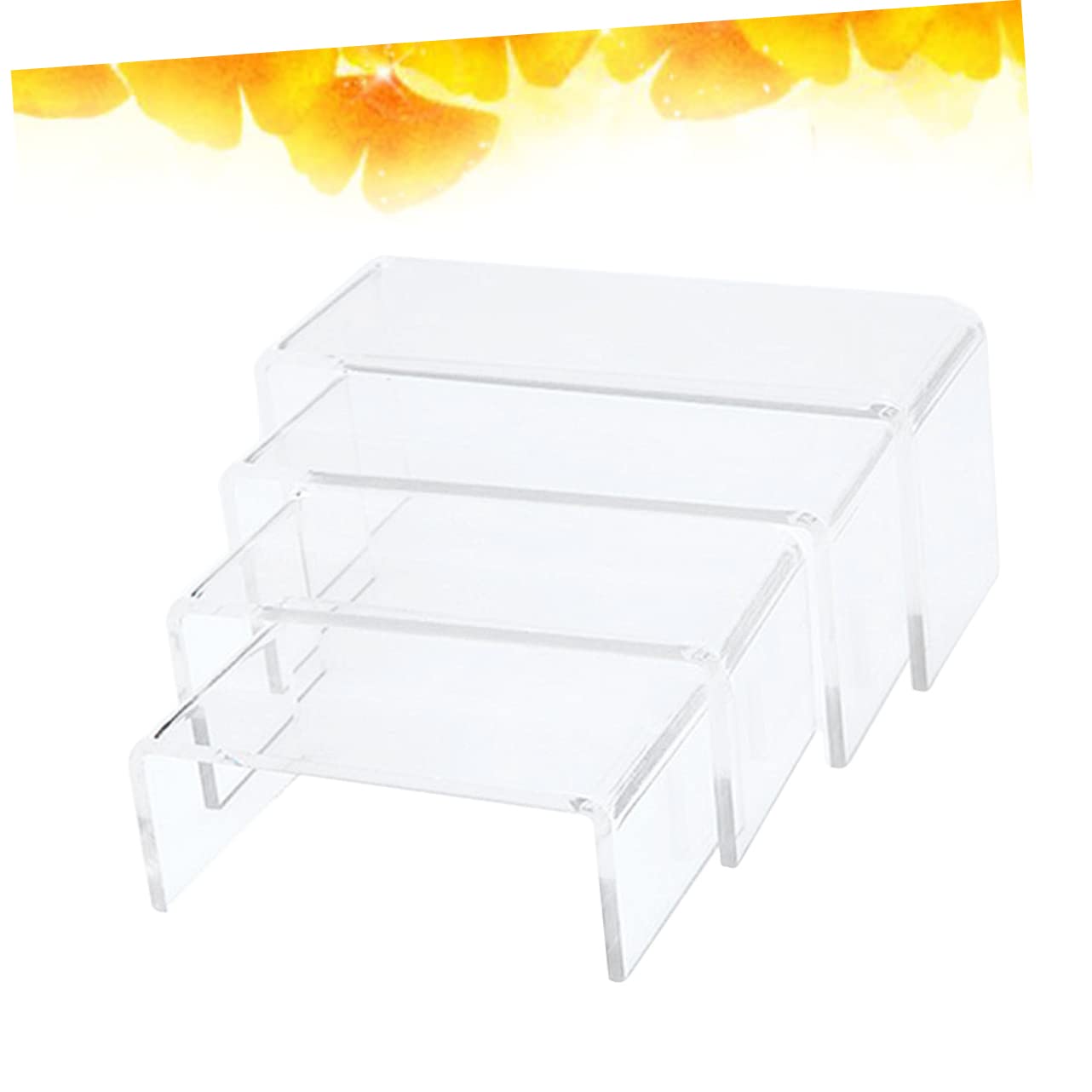 ERINGOGO 4pcs U-shape Acrylic Display Stand for Toys Shoes Multi-purpose Storage Rack Safe for Retail Display