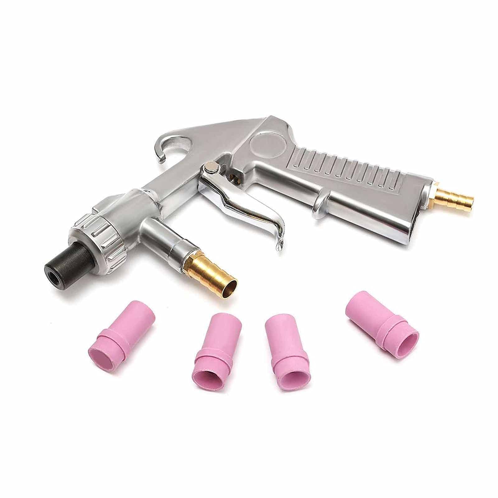 Pistolet De Sablage Portable Avec 3 Buses Céramique – Kit Complet Pour Rouille, Peinture Et Nettoyage