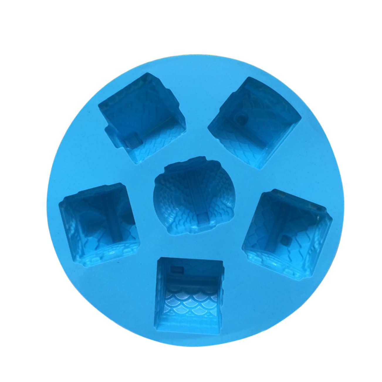 Abaodam 3pièces Moule à Gâteau Silicone Créatif Cavités Villa Antiadhésif Pour Et Pâtisserie Pour Cuisine Couleur Aléatoire