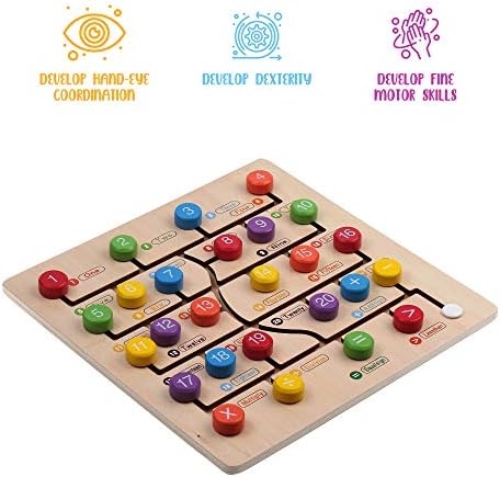 Montessori Toys for Babies | Numbers and Math Board Game | Learning Boards | Wooden Toys | Kids Puzzle | Learning & Education Toys | Perfect for Ages 3 Years and Older 2 51amVsEqBGL. AC