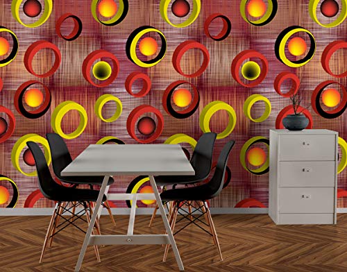 Image of DECOR PRODUCTION Self Adhesive Wallpaper Wall Sticker for Home Decor, Living Room, Bedroom, Hall, Kids Room, Play Room (PVC Vinyl, Water Proof 20 sq.ft) 16x90 Inches Each Strip
