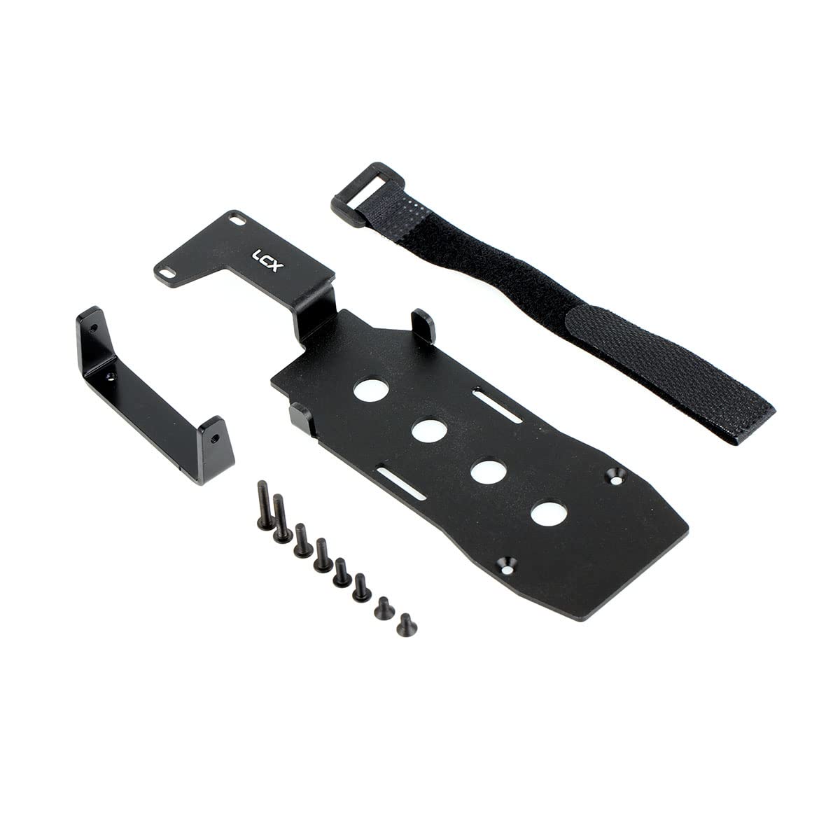 LCX Racing 1/10th RC Crawler Car CNC Machined Metal Low LCG Battery Tray Relocation Mount Chassis Brace for TRX4 TRX-4, Upgrades Parts Accessories