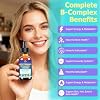 Advanced Vitamin B Complex Liquid Drops for Women Men & Kids, 15-in-1 VIT B Complex with Vitamin C B12 B6 B1 Niacin Folate for Brain Nerve Neuropathy Energy Mood Health, Sublingual B-Complex Drops