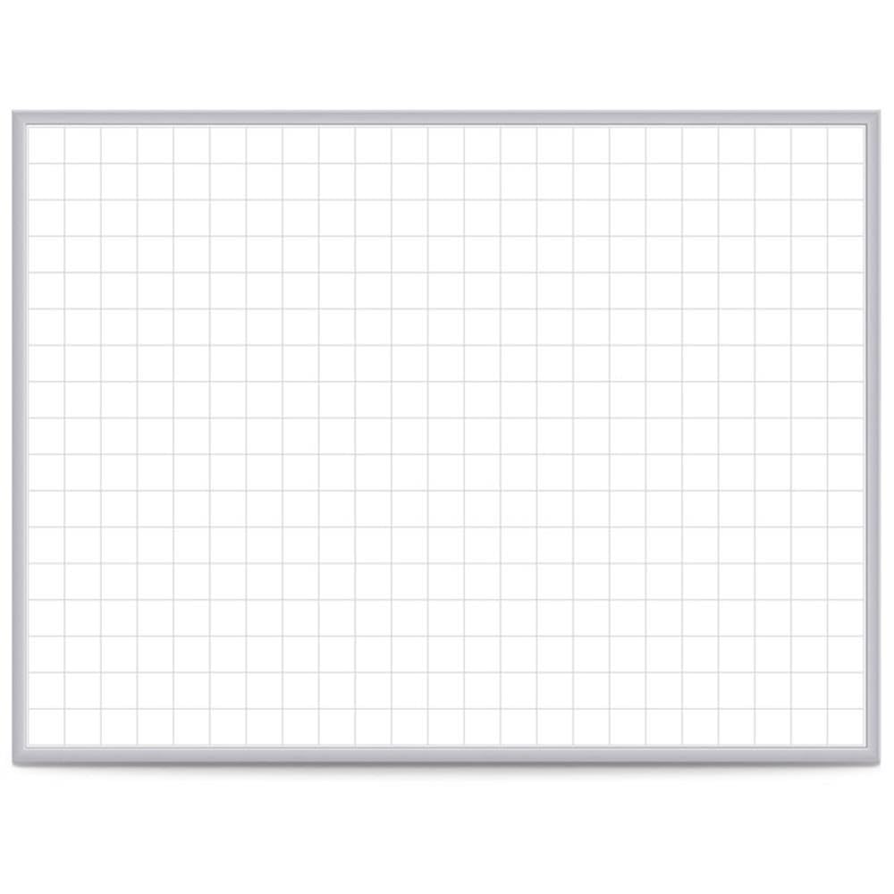 Ghent Standard / 48"W x 36"H / 2 Inch Grid Dry Erase Boards