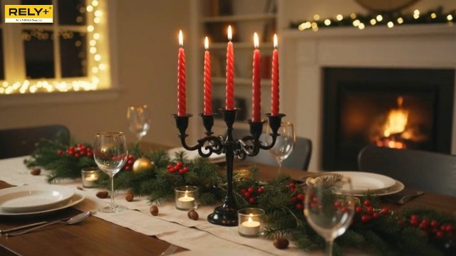 Amazon.com: Rely+ 5 Arm Matte Black Candelabra Taper Candle