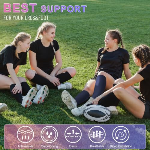 Image of cerpite Zipper Compression Socks, 2-Pack Open Toe 15-20mmHg for Men & Women