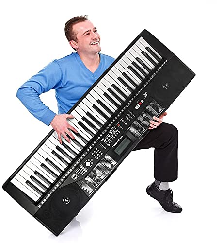 Yahoms Piano à clavier électronique portable Piano numérique 61 touches pour débutants avec touches d’éclairage, système… - Les Beatles, Paul McCartney, John Lennon, RIngo Starr, George Harrison Yahoms Piano à clavier électronique portable Piano numérique 61 touches pour débutants avec touches d'éclairage, système… – Image 5