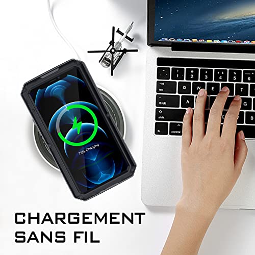 Coque iPhone 12 Pro Max antichoc blindée en métal avec protège-écran - 6