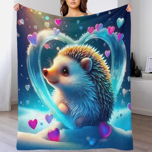 Couverture hérisson 3D couvre lit microfibre chaude couverture douillette 127x152