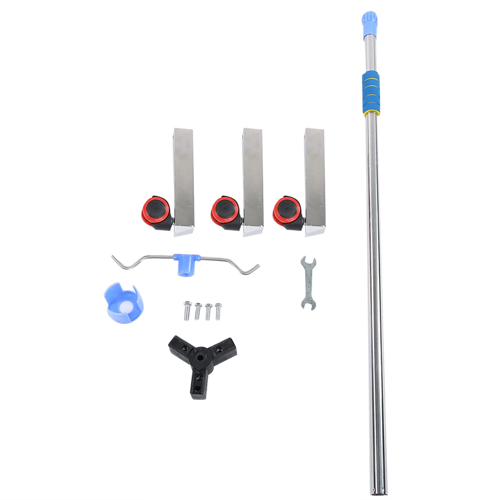 Supporto per Infusione con Asta Portaflebo Regolabile in Acciaio Inossidabile con Asta Portaflebo con 2 Ganci e Ruote per Clinica Domiciliare Al Che Promettiamo a