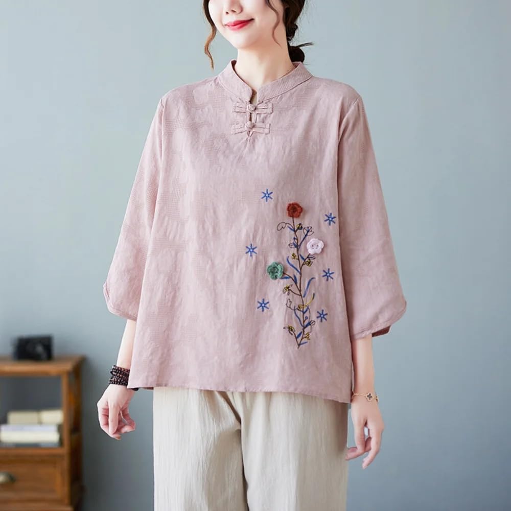 Etniczne codzienne ubrania damskie lato haft streetwear topy