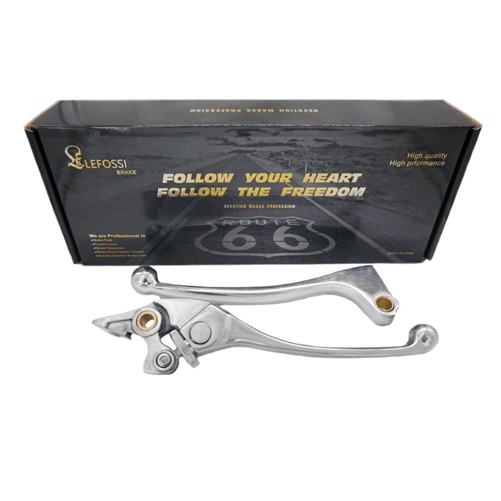 Leva del freno frizione motociclo Compatibile Honda CBR 600 F1 F2 F3 F4 F4i 87-07 CBR 900 RR 93-99 CB 900 919 Hornet 02-06 CB 600 Hornet 98-06 Polished Silver