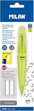 MILAN BYM10306 Capsule Fluo Pencil 1.3 mm with 2 Rubber Bands