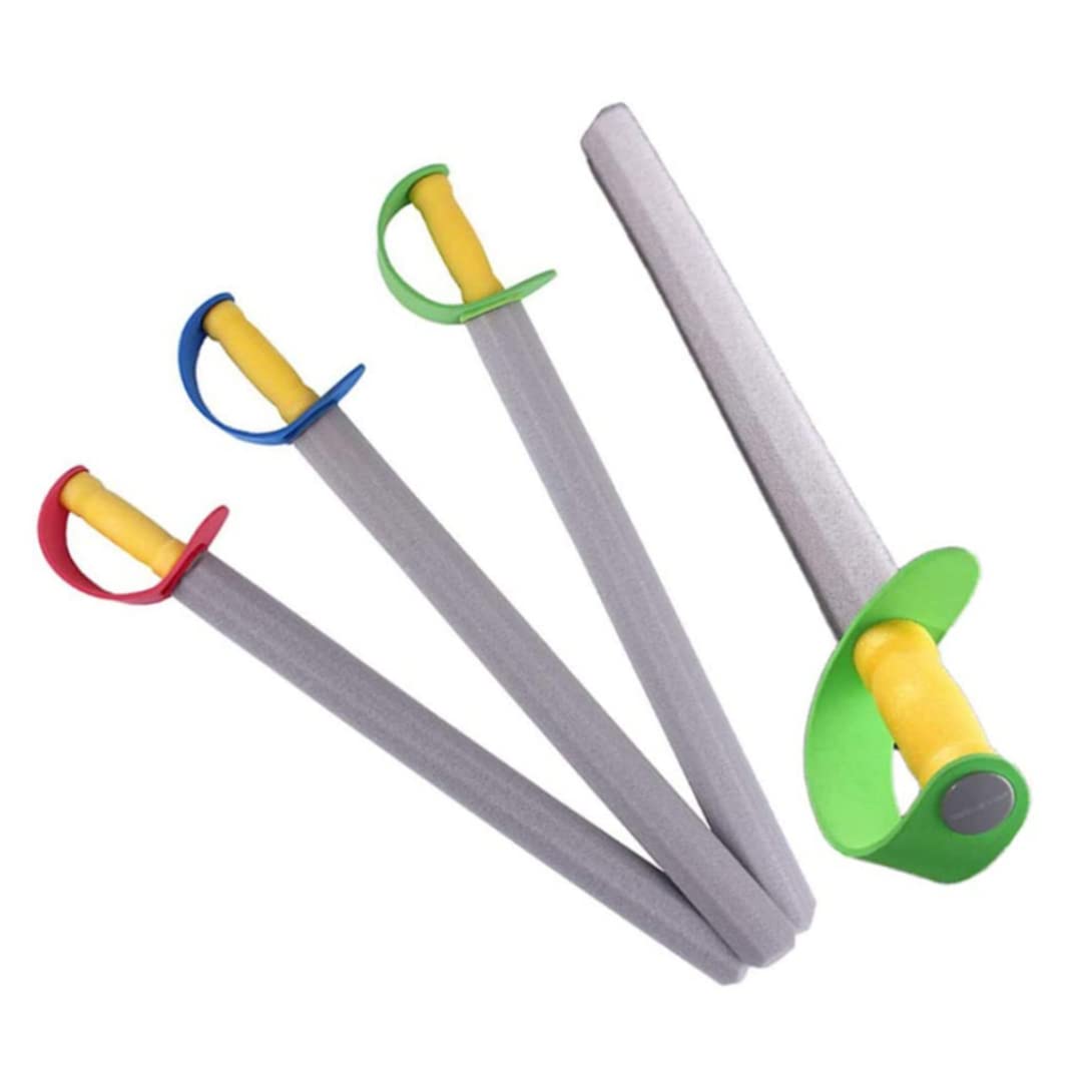 Yeory Spada di Schiuma per Bambini 4pcs 21in Lunghe Eva Schiuma Spada Giocattolo per Giocattoli Morbido Cosplay Spada Oggetti di Scena per Bambini