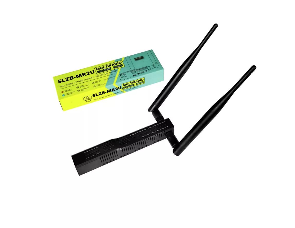 SLZB-MR2U Zigbee i koordynator gwintu, uniwersalna bramka CC2652P + EFR32MG21, Ethernet, Wi-Fi i USB, PoE lub USB-C, współpracuje z Home Assistant, Zigbee2MQTT, ZHA i OTBR