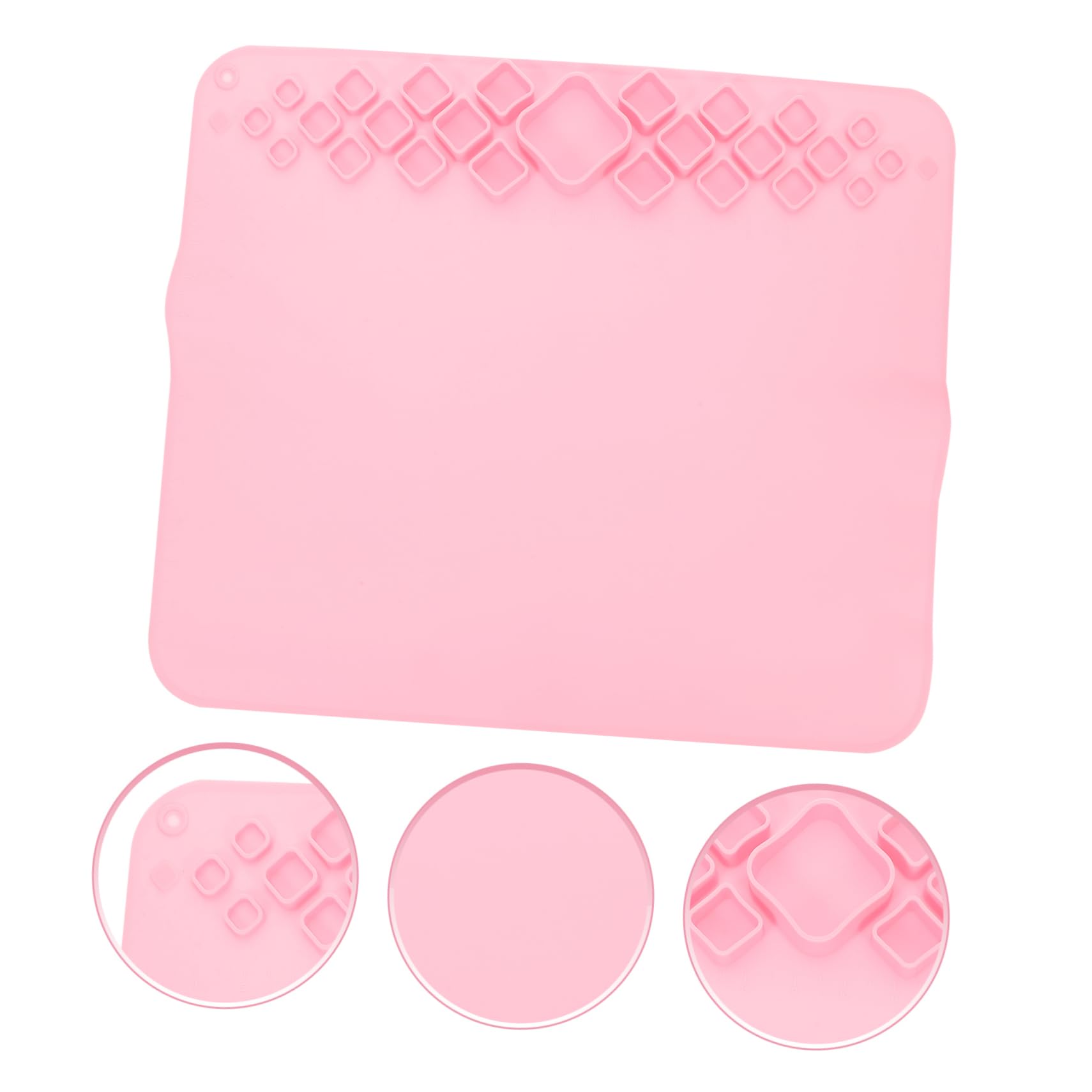 Silikon Bastelmatte Rosa für Tisch, Faltbar, Leicht, Tragbar
