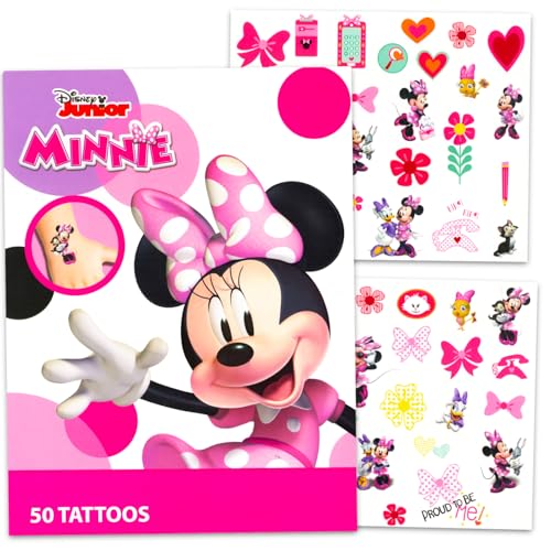 50pcs Minnie Mouse Temporary Tattoos for Girls Kids Teens image 4