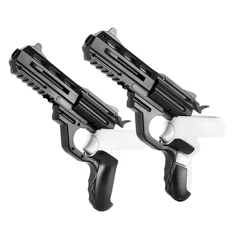 VR Controller Giochi Accessori Attrezzature per Oculus Quest 2 VR Game Gun per Oculus Quest 2 Accessori,P-istol Maniglia Accessori per Gioco FPS, Migliorata esperienza di tiro (DSA2125-01, Nero)