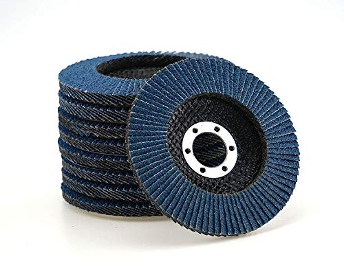 Lot De 20 Disques à Lamelles T29 125mm - Corindon Zirconium Grain K60, Pour Métal, Inox, Bois, Meuleuse D'angle - 5