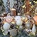 Sea Team 73-Pack Assorted Shatterproof Christmas Ball Ornaments Set Seasonal Decorative Hanging Ornament Set with Reusable Hand-held Gift Package for Holiday Xmas Tree Decorations, Gold