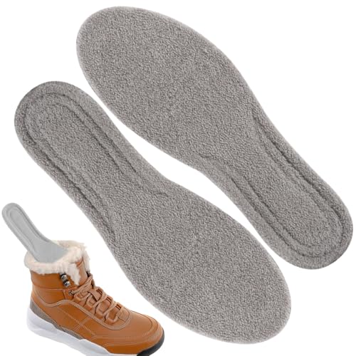Plantillas Interiores De Lana De Invierno - Botas Plantillas Interiores De Lana Caliente, Plantillas Interiores De Polar Para Zapatos De Invierno | Plantillas Interiores De Lana Gruesa Y Cómodo En