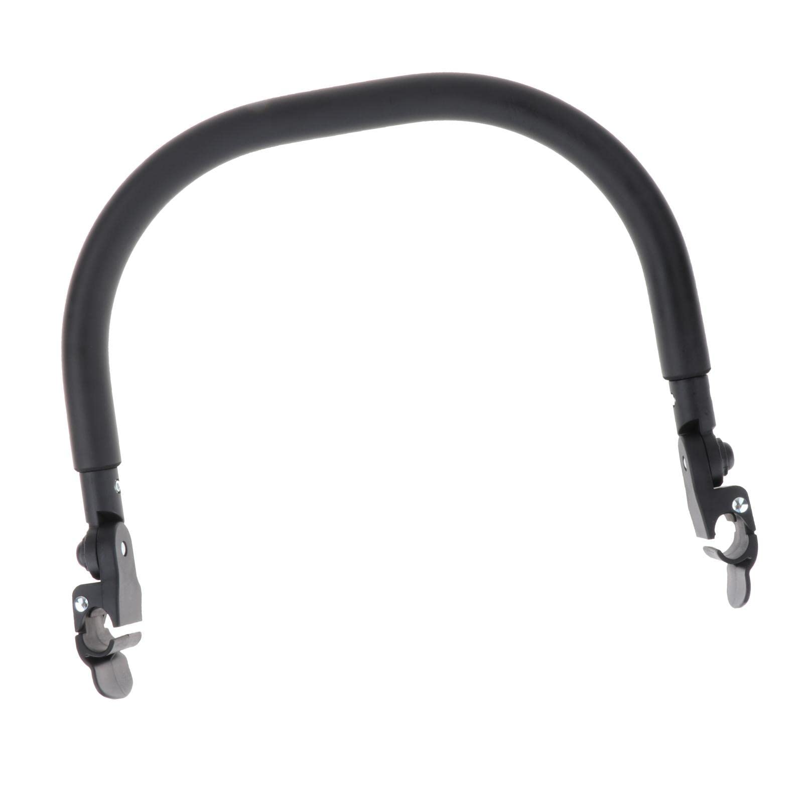 Manillar para Cochecito Infantil Barra de Apoyo Acolchada Y Extraíble Universal en PU Cuero Reposabrazos Ergonómico Adecuado para Paseo Familia, silicona