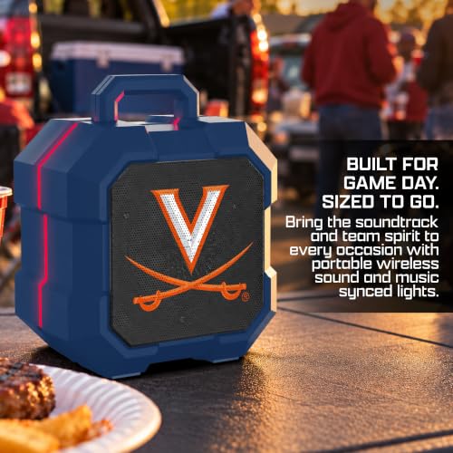 SOAR NCAA Shockbox LED Wireless Bluetooth Speaker, Missouri Tigers - image 7