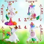 Mood Lab Miniature Unicorn Figurines Set - Funny Mini Statue Kit of 4 pcs - Unicorn Fairy Garden Accessories - Image 3