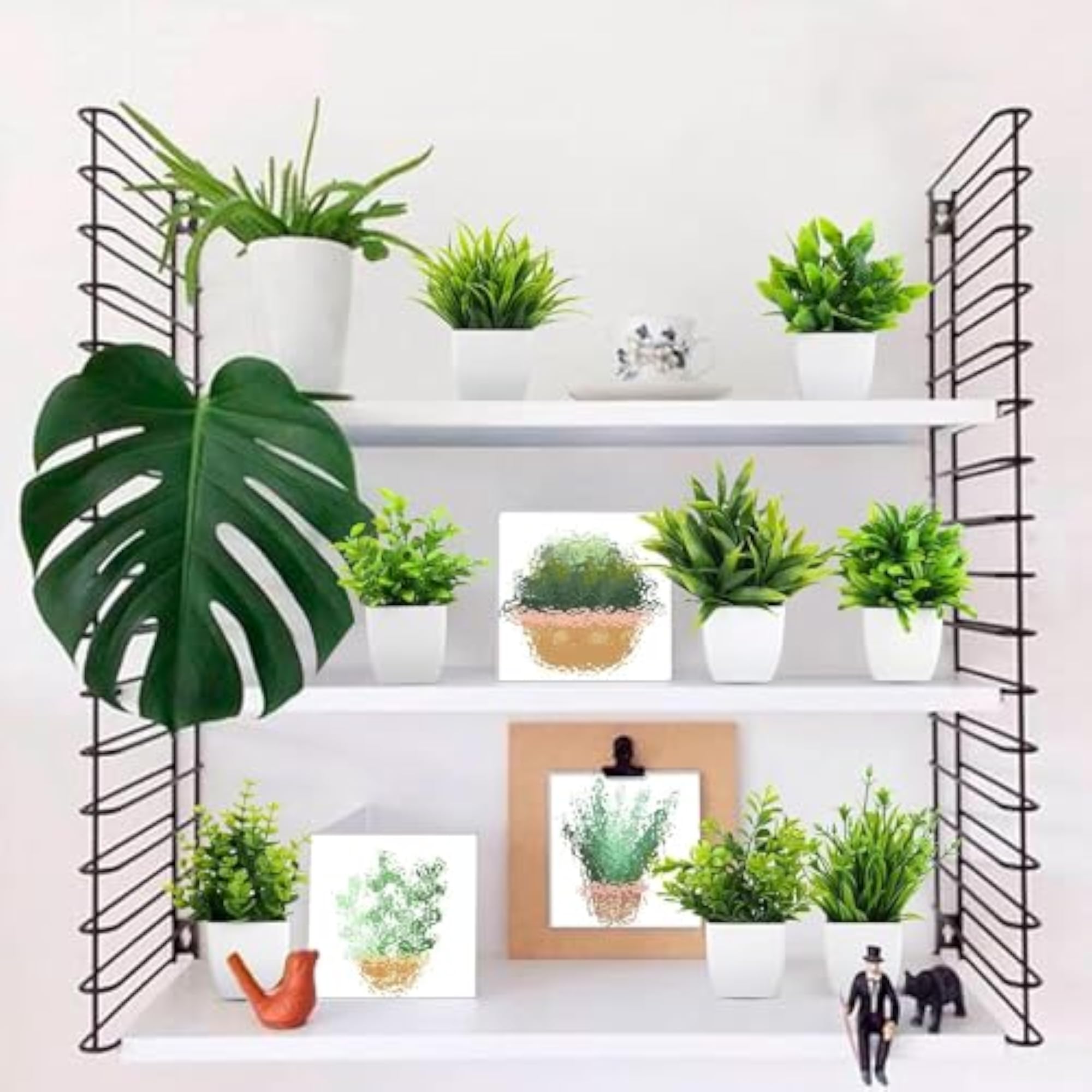 Mini Artificial Bonsai Plant with Pot, Gift for Home Office