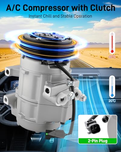 Image of 7C3Z19703AA, 9C3Z19703A Air Conditioner A /C Compressor for Ford,for Lincoln