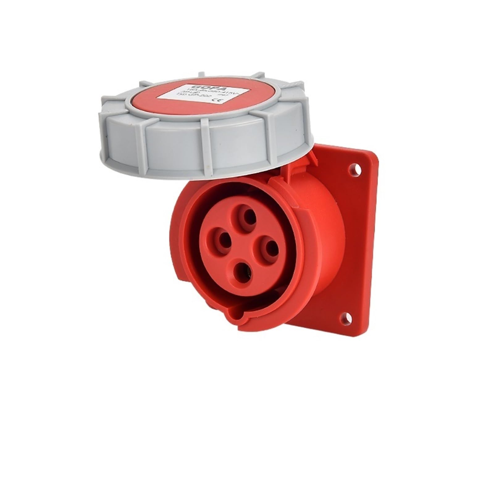 Conector eléctrico industrial IP67 de 4 pines para tomas de panel exterior